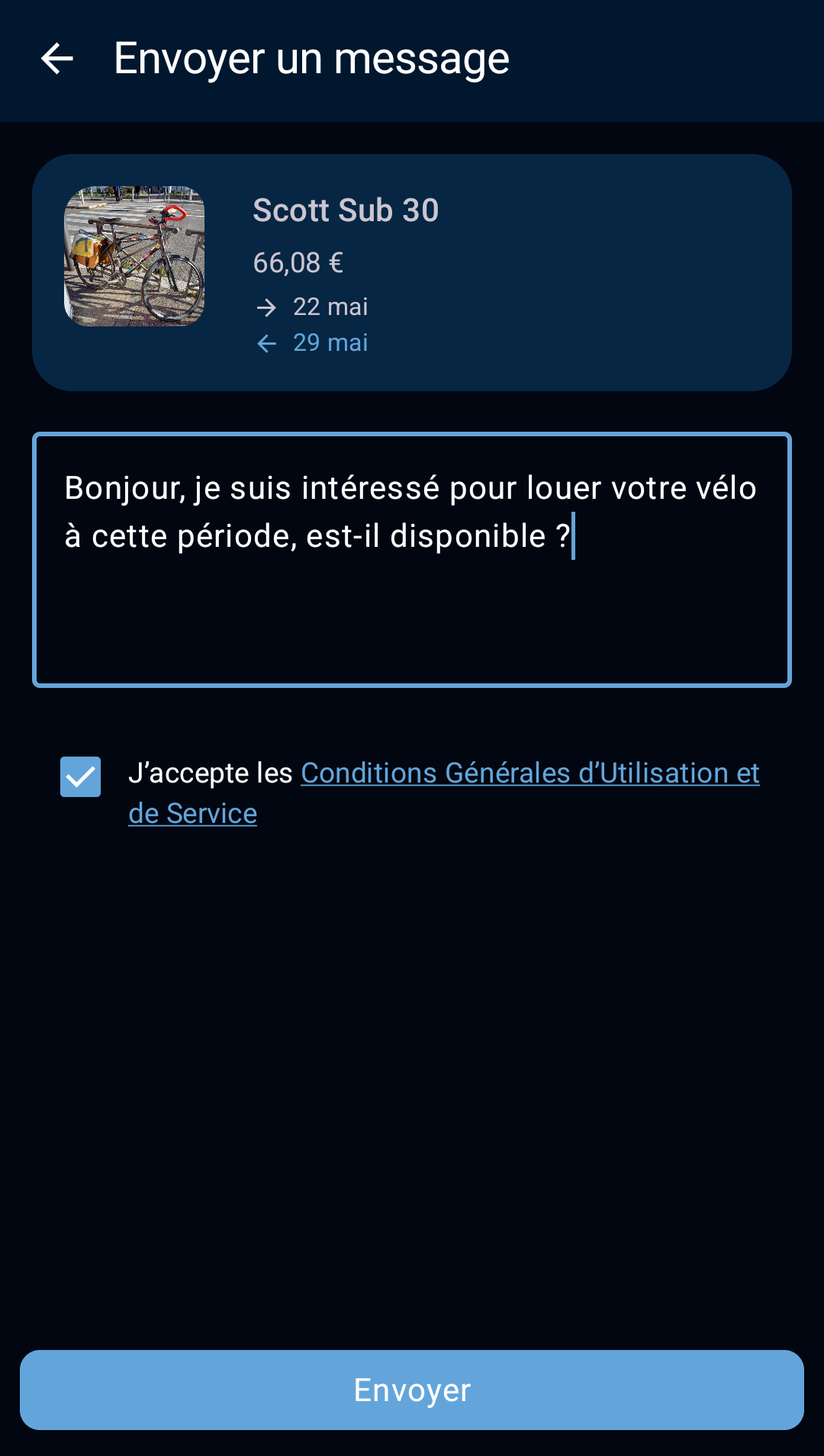 écran de contact